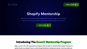 What Ecomx.org website looked like in 2020 (3 years ago)