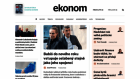 What Ekonom.cz website looked like in 2020 (3 years ago)