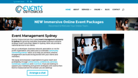 What Eventsoutsourced.com.au website looked like in 2020 (3 years ago)