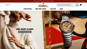 What Ebel.com website looked like in 2020 (3 years ago)