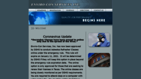 What Enviro-conservices.com website looked like in 2020 (3 years ago)