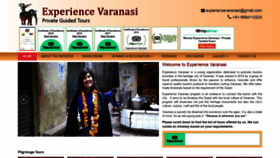 What Experiencevaranasi.com website looked like in 2020 (3 years ago)
