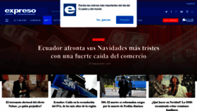 What Expreso.ec website looked like in 2020 (3 years ago)