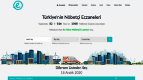 What Eczaneleri.net website looked like in 2020 (3 years ago)