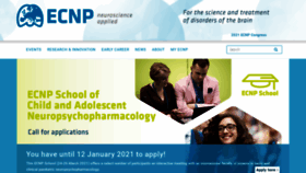 What Ecnp.eu website looked like in 2020 (3 years ago)