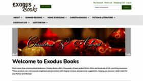 What Exodusbooks.com website looked like in 2020 (3 years ago)