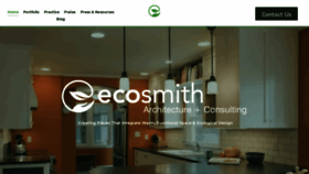 What Ecosmithdesign.com website looked like in 2020 (3 years ago)