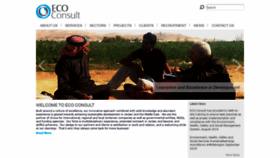 What Ecoconsult.jo website looked like in 2020 (3 years ago)