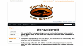 What Eisenbrandhardwoods.com website looked like in 2020 (3 years ago)