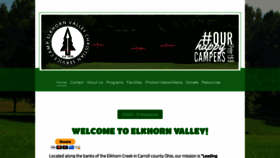 What Elkhornvalley.com website looked like in 2020 (3 years ago)