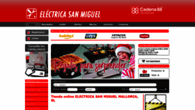 What Electricasanmiguel.com website looked like in 2020 (3 years ago)