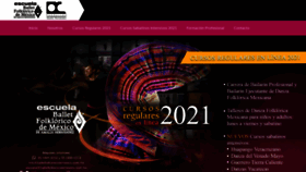 What Escueladeballetamaliahernandez.com.mx website looked like in 2020 (3 years ago)