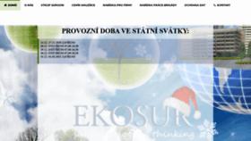 What Ekosur.cz website looked like in 2020 (3 years ago)