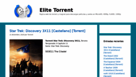 What Elite-torrente.com website looked like in 2020 (3 years ago)
