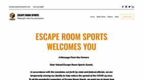 What Escaperoomsports.com website looked like in 2020 (3 years ago)