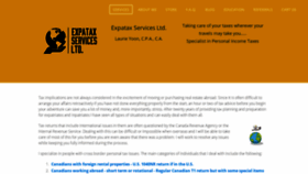 What Expatax.ca website looked like in 2020 (3 years ago)
