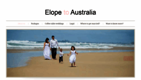 What Elopetoaustralia.com.au website looked like in 2020 (3 years ago)