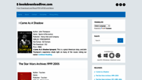 What E-bookdownloadfree.com website looked like in 2020 (3 years ago)