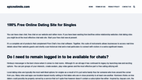 What Epicnolimits.com website looked like in 2020 (5 years ago)