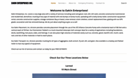 What Eakinenterprises.com website looked like in 2020 (3 years ago)