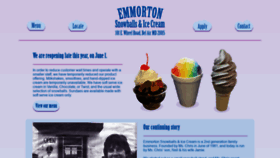 What Emmortonsnowballs.com website looked like in 2020 (3 years ago)