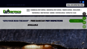 What Extermco.com website looked like in 2020 (3 years ago)
