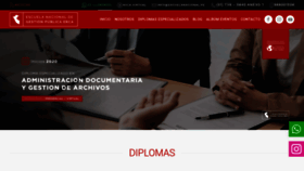 What Escuelanacional.pe website looked like in 2020 (3 years ago)