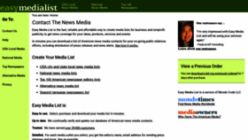 What Easymedialist.com website looked like in 2020 (3 years ago)