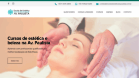 What Escoladeesteticaavpaulista.com.br website looked like in 2020 (3 years ago)