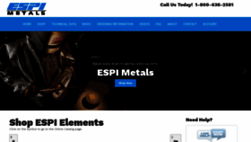 What Espimetals.com website looked like in 2020 (3 years ago)