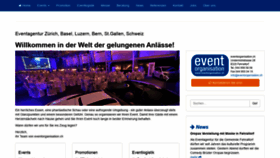 What Eventorganisation.ch website looked like in 2020 (3 years ago)