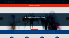 What Eventsphere.com website looked like in 2020 (3 years ago)