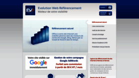 What Evolution-web-referencement.com website looked like in 2020 (3 years ago)