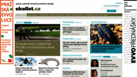 What Ekolist.cz website looked like in 2020 (3 years ago)