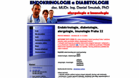 What Endokrinologie-diabetologie.cz website looked like in 2020 (3 years ago)