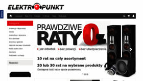 What Elektropunkt.pl website looked like in 2021 (3 years ago)
