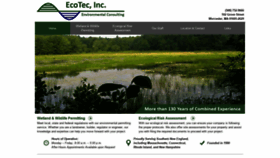 What Ecotecinc.us website looked like in 2021 (3 years ago)