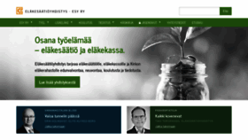 What Elakesaatioyhdistys.fi website looked like in 2021 (3 years ago)