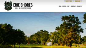 What Erieshoresgolf.com website looked like in 2021 (3 years ago)
