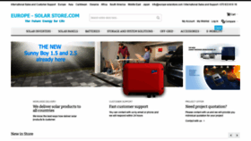 What Europe-solarstore.com website looked like in 2021 (3 years ago)