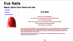What Eva-nails.com website looked like in 2021 (3 years ago)