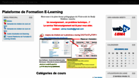 What Elearning.univ-annaba.dz website looked like in 2021 (3 years ago)