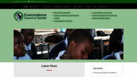 What Exams-council.org.zm website looked like in 2021 (3 years ago)
