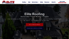 What Eliteroof.net website looked like in 2021 (3 years ago)