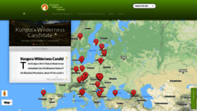 What European-wilderness.network website looked like in 2021 (3 years ago)