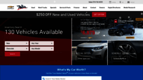 What Elkhartchevy.com website looked like in 2021 (3 years ago)
