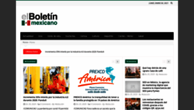 What Elboletinmexicano.com website looked like in 2021 (3 years ago)