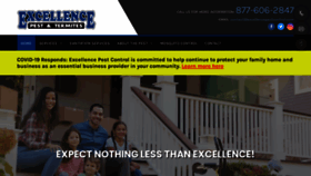 What Excellencepestcontrol.com website looked like in 2021 (3 years ago)