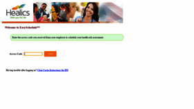 What Easyschedule.healics.net website looked like in 2021 (3 years ago)
