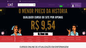 What Enfermagemadistancia.com.br website looked like in 2021 (3 years ago)
